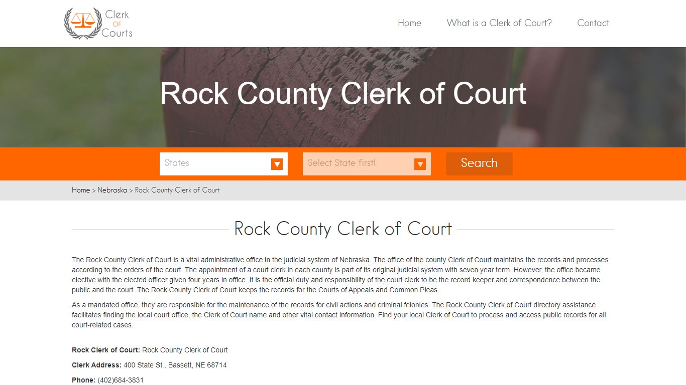 Rock County Clerk of Court